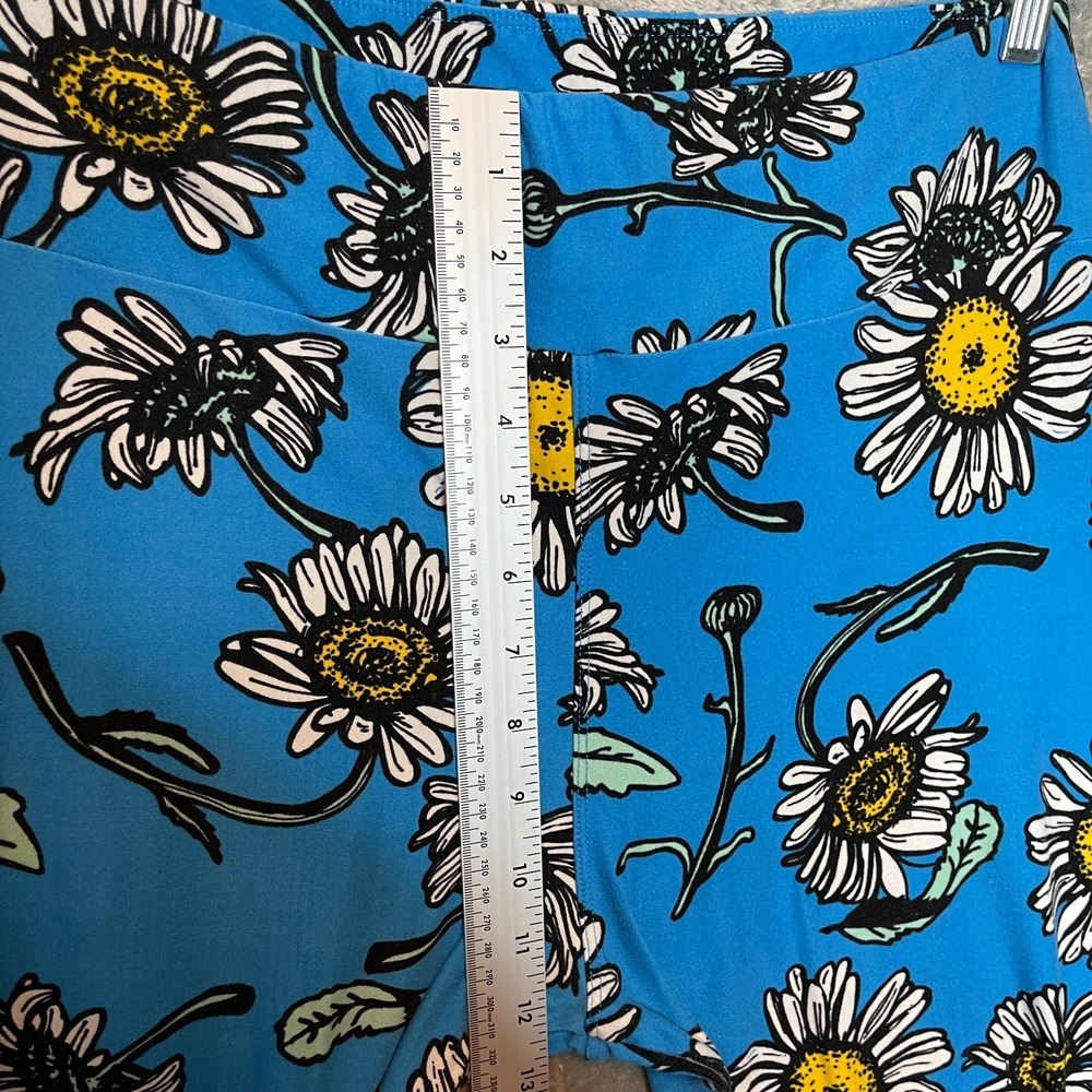 Lularoe Women Colorful Floral Artsy Stretch High Rise Tall Curvy Crop Legging OS - Picture 6 of 8